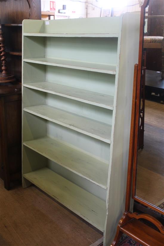 Set of painted open shelves